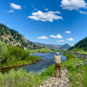 Fly-fishing on the Gallatin River